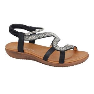 Cipriata Womens/Ladies Serpent Sandals / Black